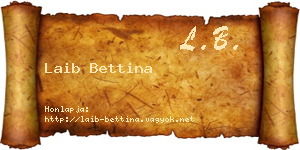 Laib Bettina névjegykártya